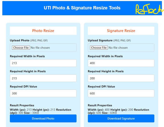 uti pan photo & signature crop tool